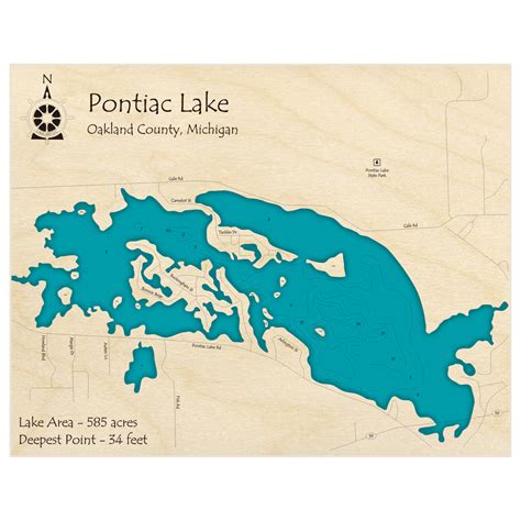 pontiac lake recreation area|pontiac lake depth map.